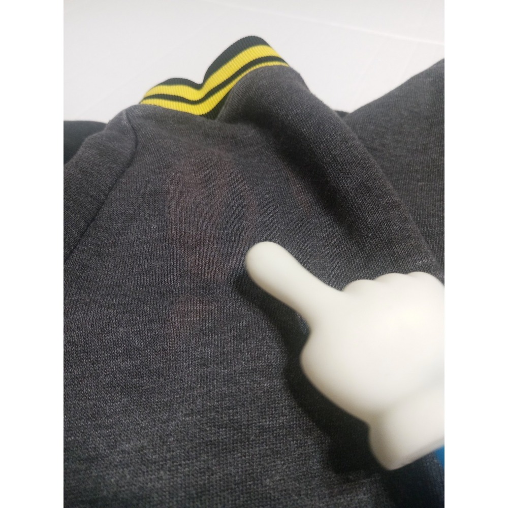 DC Comics Batman Varsity Jacket XL Black Yellow Snap Front‎ Long Sleeve Bomber - Picture 13 of 13